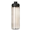 Bouteille H2O Vibe de sport avec couvercle à clapet - 850&nbsp;ml Charbon-Noir | sans marquage | non disponible | non disponible