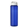 Bouteille H2O Vibe de sport avec paille - 850 ml Bleu-Blanc | sans marquage | non disponible | non disponible