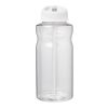 Bouteille de sport H2O Active® Big Base de 1 litre avec couvercle à bec verseur blanc | Sérigraphie 1 couleur | Tout autour | 255 mm x 75 mm