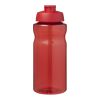 Bouteille de sport H2O Active® Eco Big Base de 1&nbsp;litre à couvercle rabattable Rouge-Rouge | sans marquage | non disponible | non disponible