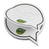 Post-its recyclés Sticky-Mate® en forme de bulles blanc | sans marquage | non disponible | non disponible