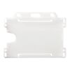 Porte-cartes Vega en plastique recyclé Blanc givré | sans marquage | non disponible | non disponible
