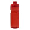 Bouteille de sport H2O Active® Base Tritan™ de 650 ml à couvercle à clapet Rouge-Rouge | sans marquage | non disponible | non disponible