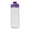 Bouteille de sport H2O Active® Base Tritan™ de 650&nbsp;ml à couvercle à clapet Translucide-Violet | sans marquage | non disponible | non disponible