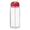 Bouteille de sport H2O Active® Octave Tritan™ de 600 ml avec couvercle à bec verseur Translucide-Rouge | sans marquage | non disponible | non disponible