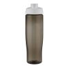 Bouteille de sport H2O Active® Eco Tempo de 700 ml avec couvercle à bec verseur Blanc-Charbon | sans marquage | non disponible | non disponible