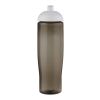 Bouteille de sport H2O Active® Eco Tempo de 700&nbsp;ml avec couvercle dôme Blanc-Charbon | sans marquage | non disponible | non disponible
