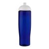 Bouteille de sport H2O Active® Eco Tempo de 700&nbsp;ml avec couvercle dôme Blanc-Bleu | sans marquage | non disponible | non disponible