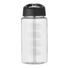 Bouteille H2O Bop de sport avec paille - 500 ml Blanc-Noir | sans marquage | non disponible | non disponible