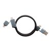 SCX.design C52 100W magnetisches, ultraschnelles 4-in-1 Ladekabel aus rPET Standard | Bronze | sans marquage | non disponible | non disponible