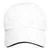 Casquette sandwich 6&nbsp;panneaux Morion GRS recyclée ajustable Standard | Blanc | Not applicable | sans marquage | non disponible | non disponible | non disponible