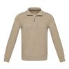 Sweater unisexe Aware™ recyclé à fermeture quart de zip Standard | Oatmeal | M | sans marquage | non disponible | non disponible | non disponible