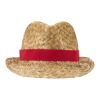 Chapeau de paille Pricus Rouge-Naturel | sans marquage | non disponible | non disponible | non disponible
