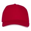 Casquette sandwich 5 panneaux Ceto Standard | Rouge | sans marquage | non disponible | non disponible | non disponible