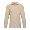 Chemise unisexe en velours côtelé Alum Oatmeal | XS | sans marquage | non disponible | non disponible