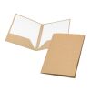 PUZO. Porte-documents en papier 100% recyclé A4 (400 g/m²) Beige | sans marquage | A4