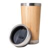 PIETRO. Tasse de voyage 500mL en babou et acier inox Beige | sans marquage