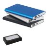 MARCET. Power bank Slim de 4 000 mAh en aluminium recyclé (100% rAL) et ABS recyclé (100 % rABS) Noir | sans marquage