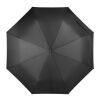 CIMONE. Parapluie pliable en polyester recyclé (100% rPET) pongé 190T avec ouverture automatique Noir | sans marquage