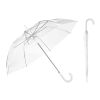 NICHOLAS. Parapluie POE transparent avec ouverture automatique Blanc | sans marquage