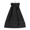 GOLFI. Serviette multifonctionnelle en coton (430 g/m²) Noir | sans marquage