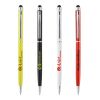 Stylo Sleek Stylus blanc | Sérigraphie 1 couleur | Capuchon-Arrière clip | 10.00 mm x 24.00 mm