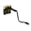 Piles rechargeables Aqiila AAA USB-C 600 mAh, lot de 4 Noir
