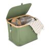 Panier pliant InSideOut avec couvercle Sogne 40.5 x 33 x 30cm Vert olive | sans marquage | non disponible | non disponible