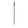 Stylo bille dans étui tube métal Blanc | Tampographie 1 couleur | à 270 degrés du clip | 7 mm x 45 mm | non disponible