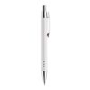 Stylo bille dans étui tube métal Blanc