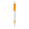 Stylo Tropic opaque Blanc-Orange | Sérigraphie 1 couleur | à 90 degrés du clip | 45 mm x 25 mm | non disponible