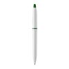 Stylo S30 opaque Blanc-Vert foncé | Sérigraphie 1 couleur | dans le prolongement du clip | 40 mm x 25 mm | non disponible
