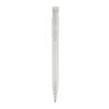 Stylo S45 R-PET transparent Blanc-Blanc | Sérigraphie 1 couleur | à 180 degrés du clip | 45 mm x 25 mm | non disponible