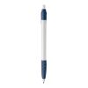 Stylo Cosmo Opaque Blanc-Bleu foncé | Tampographie 1 couleur | sur le clip | 20 mm x 5 mm | non disponible