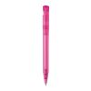 Stylo S45 Clear transparent Rose-Rose | Sérigraphie 1 couleur | à 90 degrés du clip | 45 mm x 25 mm | non disponible