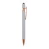 Stylo-bille Paris Deluxe métal caoutchouté Argent | Gravure | à 90 degrés du clip | 87 mm x 8 mm | non disponible