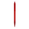 Stylo bille Kuma transparent Rouge / blanc-Rouge / blanc | Sérigraphie 1 couleur | à 180 degrés du clip | 45 mm x 25 mm | non disponible