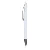 Stylo à bille Vegas avec clip métallique softtouch Blanc | sans marquage | non disponible | non disponible
