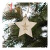 Ornement de Noël en bois en forme d'étoile Nature | sans marquage | non disponible | non disponible
