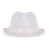 Chapeau en polyester avec bande Blanc | sans marquage | non disponible | non disponible