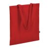 R-PET Sac de transport non tissé à longues poignées 38 x 42cm 75g/m² Rouge / blanc | sans marquage | non disponible | non disponible | non disponible
