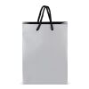Sac cadeau en papier FSC 18 x 8 x 24cm 200g/m² Argent | sans marquage | non disponible | non disponible