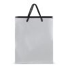 Sac cadeau en papier FSC 24 x 10 x 30cm 200g/m² Argent | sans marquage | non disponible | non disponible
