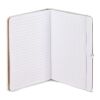Carnet Olmo à couverture rigide en PU A5 avec notes autocollantes Blanc