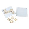 Sous-verre Tic-Tac-Toe Blanc | sans marquage | non disponible | non disponible