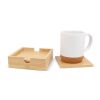 Set de sous-verres en bambou (4 pièces) Nature | sans marquage | non disponible | non disponible | non disponible