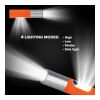 Lampe de poche LED rechargeable 10 W avec fonction zoom 300 lm Blanc | sans marquage | non disponible | non disponible
