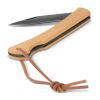 Couteau de poche en bambou Noir | sans marquage | non disponible | non disponible | non disponible