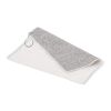 Serviette de golf à séchage rapide avec crochet R-PET 30x30cm sublimation Blanc-Gris