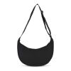 Sac à bandoulière demi-lune en R-PET 600D enduit de PU Noir | sans marquage | non disponible | non disponible